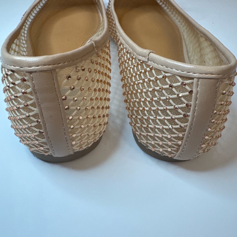 Dolce Vita Beige Woven Ballet Flats - Picture 3 of 4